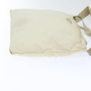 PRADA Shoulder Bag Nylon White Silver Auth 88961-4