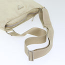 PRADA Shoulder Bag Nylon White Silver Auth 88961-7