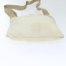PRADA Shoulder Bag Nylon White Silver Auth 88961-5
