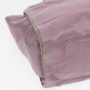 PRADA Hand Bag Nylon Purple Silver Auth 88963-15