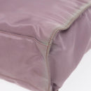 PRADA Hand Bag Nylon Purple Silver Auth 88963-16