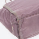 PRADA Hand Bag Nylon Purple Silver Auth 88963-9