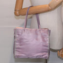 PRADA Hand Bag Nylon Purple Silver Auth 88963-24