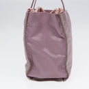 PRADA Hand Bag Nylon Purple Silver Auth 88963-4