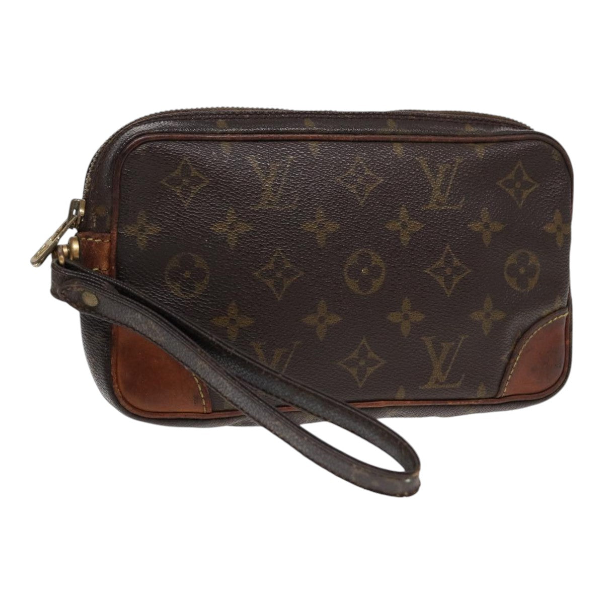 LOUIS VUITTON Monogram Marly Dragonne PM Clutch Bag M51827 LV Auth 88992