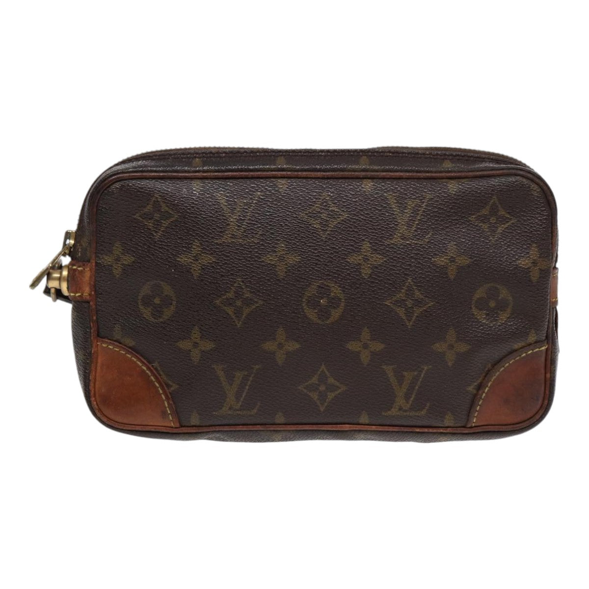 LOUIS VUITTON Monogram Marly Dragonne PM Clutch Bag M51827 LV Auth 88992