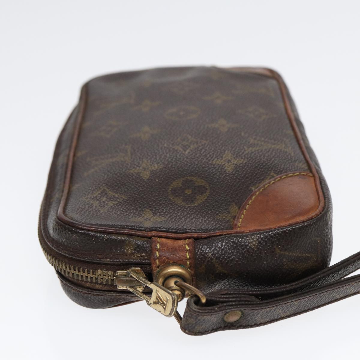 LOUIS VUITTON Monogram Marly Dragonne PM Clutch Bag M51827 LV Auth 88992