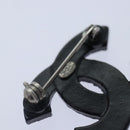 CHANEL Stone Brooch metal Silver CC Auth 89004-8