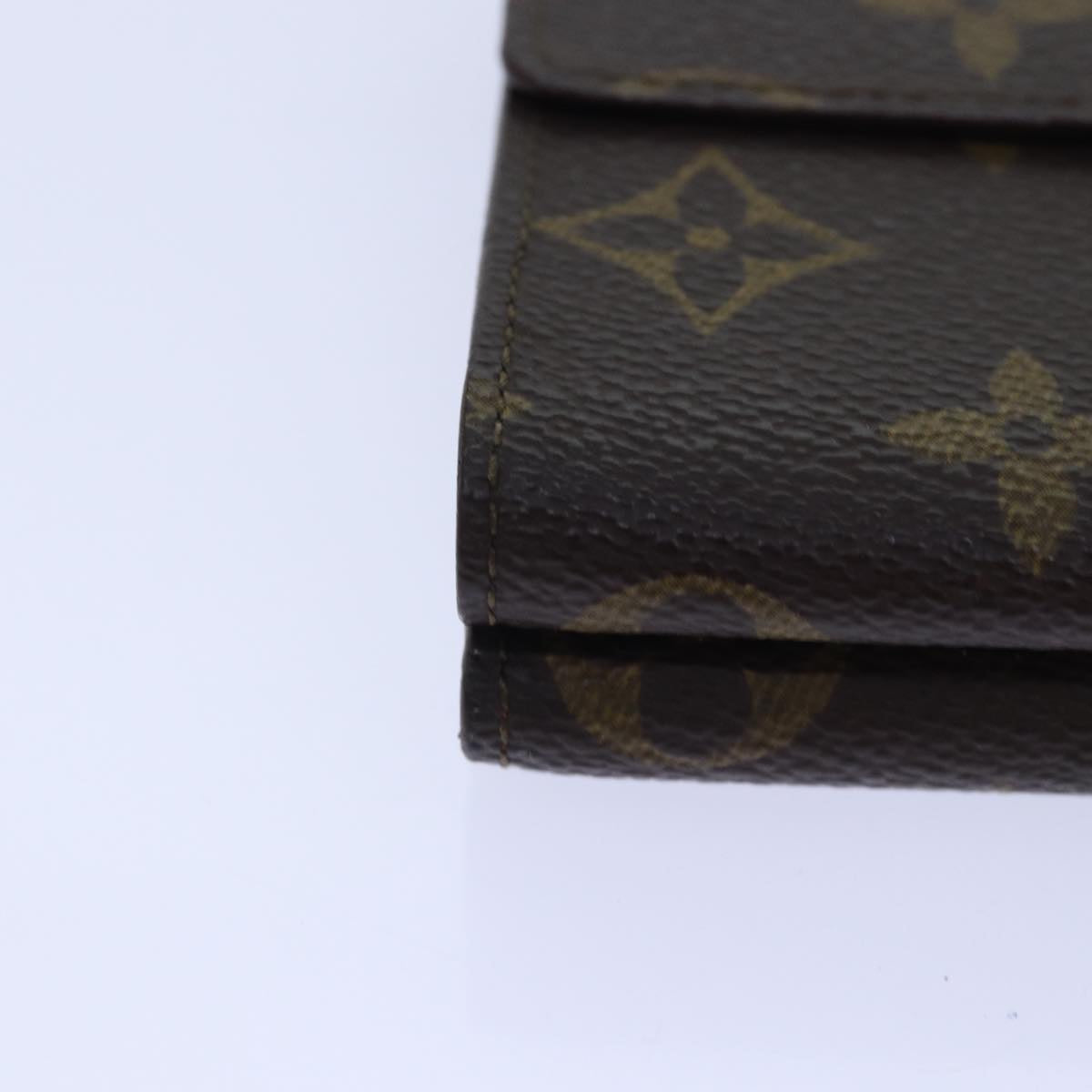 LOUIS VUITTON Monogram Portefeuille Elise Trifold Wallet M61654 LV Auth 89012