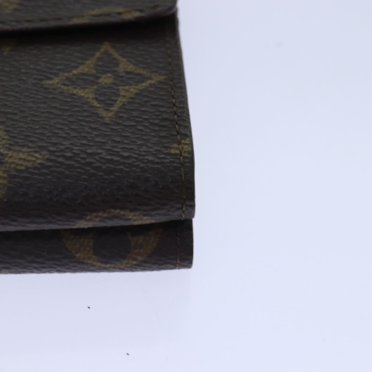 LOUIS VUITTON Monogram Portefeuille Elise Trifold Wallet M61654 LV Auth 89012