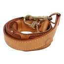 LOUIS VUITTON Adjustable Shoulder Strap Leather 37""-43.7"" Beige LV Auth 89016-2