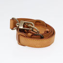 LOUIS VUITTON Adjustable Shoulder Strap Leather 37""-43.7"" Beige LV Auth 89016-4