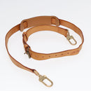 LOUIS VUITTON Adjustable Shoulder Strap Leather 37""-43.7"" Beige LV Auth 89016-6