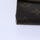 LOUIS VUITTON Monogram Portefeuille Elise Trifold Wallet M61654 LV Auth 89018-14
