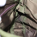 PRADA Shoulder Bag Nylon Leather Green Auth 89043-17