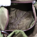 PRADA Shoulder Bag Nylon Leather Green Auth 89043-19