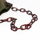 PRADA Shoulder Bag Nylon Leather Green Auth 89043-7