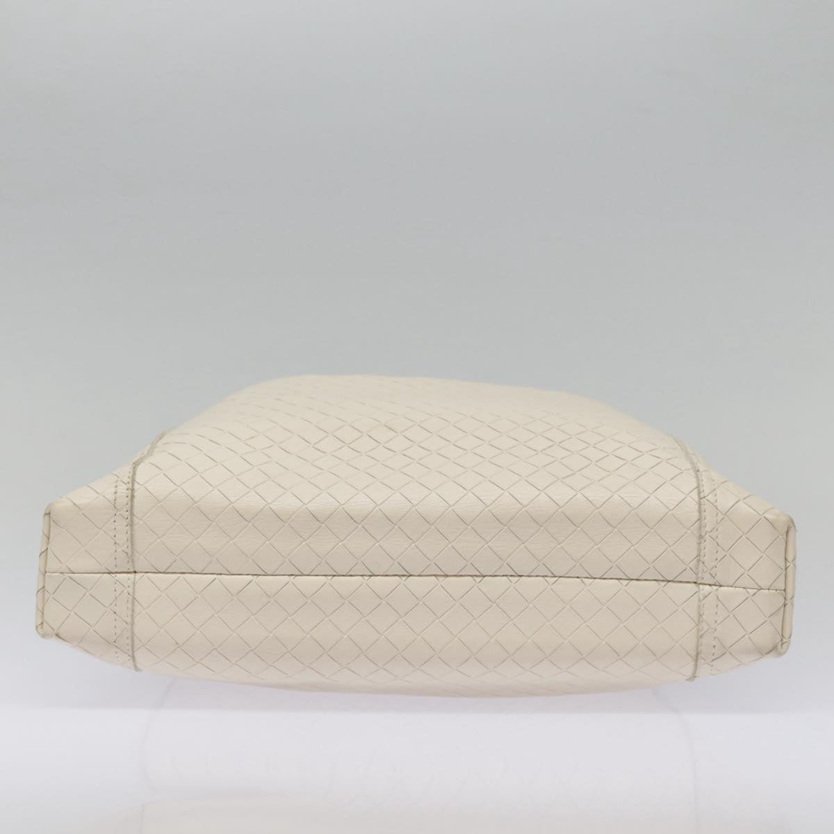 BOTTEGA VENETA Shoulder Bag Leather White Auth 89047