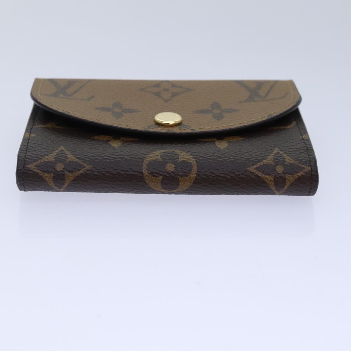 LOUIS VUITTON Monogram Reverse Porte Monnaie Rosary Purse M82333 LV Auth 89054A