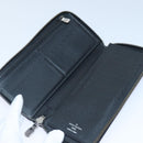 LOUIS VUITTON Monogram Eclipse Zippy Wallet Vertical Wallet M62295 Auth 89056-9