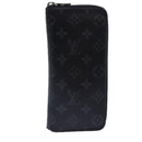 LOUIS VUITTON Monogram Eclipse Zippy Wallet Vertical Wallet M62295 Auth 89056-13