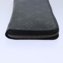 LOUIS VUITTON Monogram Eclipse Zippy Wallet Vertical Wallet M62295 Auth 89056-6