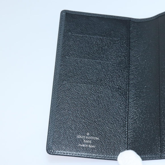 LOUIS VUITTON Taiga Agenda Poche Note Cover Ardoise R20425 LV Auth 89057A