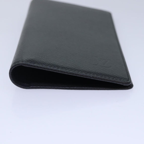 LOUIS VUITTON Taiga Agenda Poche Note Cover Ardoise R20425 LV Auth 89057A