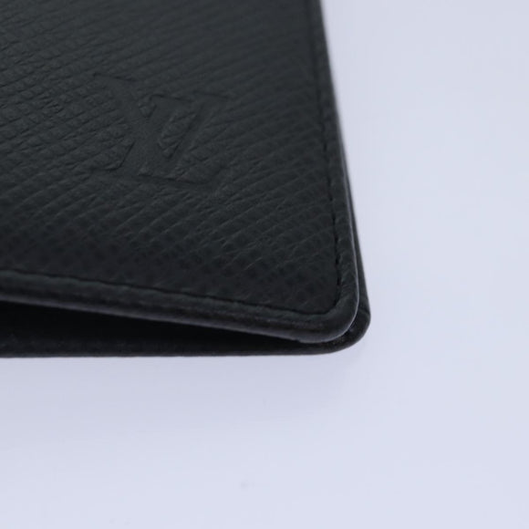 LOUIS VUITTON Taiga Agenda Poche Note Cover Ardoise R20425 LV Auth 89057A