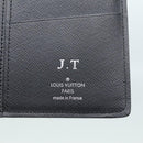 LOUIS VUITTON Taiga Brazza Portemonnaie lang Ardoise M32572 Auth 89058-9