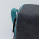 LOUIS VUITTON Monogram Eclipse Reverse Dopp Kit Bag Turquoise M11482 Auth 89059SA-15