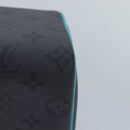 LOUIS VUITTON Monogram Eclipse Reverse Dopp Kit Bag Turquoise M11482 Auth 89059SA-16