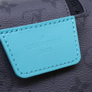 LOUIS VUITTON Monogram Eclipse Reverse Dopp Kit Bag Turquoise M11482 Auth 89059SA-19