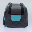 LOUIS VUITTON Monogram Eclipse Reverse Dopp Kit Bag Turquoise M11482 Auth 89059SA-3