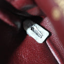 CHANEL Mini Mini Matelasse Chain Pouch Lamb Skin Black Gold CC Auth 89068A-11