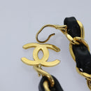 CHANEL Mini Mini Matelasse Chain Pouch Lamb Skin Black Gold CC Auth 89068A-8