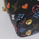 LOUIS VUITTON Monogram Game On Vanity PM Hand Bag Black M57482 LV Auth 89082SM-16