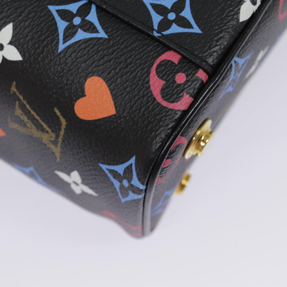 LOUIS VUITTON Monogram Game On Vanity PM Hand Bag Black M57482 LV Auth 89082SM