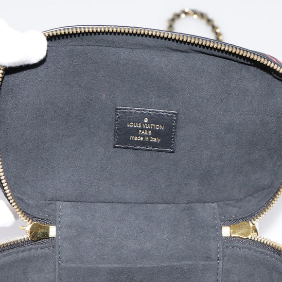 LOUIS VUITTON Monogram Game On Vanity PM Hand Bag Black M57482 LV Auth 89082SM