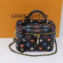 LOUIS VUITTON Monogram Game On Vanity PM Hand Bag Black M57482 LV Auth 89082SM-12