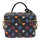 LOUIS VUITTON Monogram Game On Vanity PM Hand Bag Black M57482 LV Auth 89082SM-2