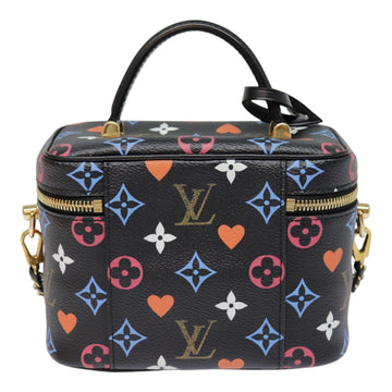LOUIS VUITTON Monogram Game On Vanity PM Hand Bag Black M57482 LV Auth 89082SM - 0
