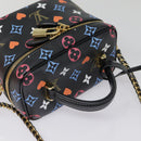 LOUIS VUITTON Monogram Game On Vanity PM Hand Bag Black M57482 LV Auth 89082SM-6