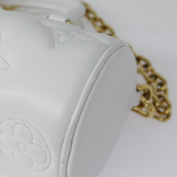 LOUIS VUITTON Bubble Glam Papillon BB Hand Bag Snow M59827 LV Auth 89083SA
