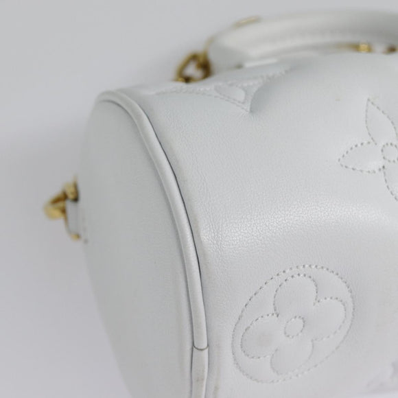 LOUIS VUITTON Bubble Glam Papillon BB Hand Bag Snow M59827 LV Auth 89083SA