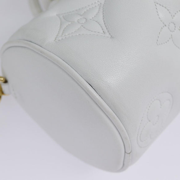 LOUIS VUITTON Bubble Glam Papillon BB Hand Bag Snow M59827 LV Auth 89083SA