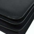 Salvatore Ferragamo Shoulder Bag Leather Black Gold Auth 89092-14