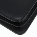 Salvatore Ferragamo Shoulder Bag Leather Black Gold Auth 89092-15