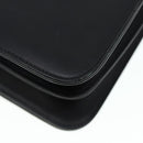 Salvatore Ferragamo Shoulder Bag Leather Black Gold Auth 89092-16