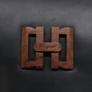 Salvatore Ferragamo Shoulder Bag Leather Black Gold Auth 89092-17